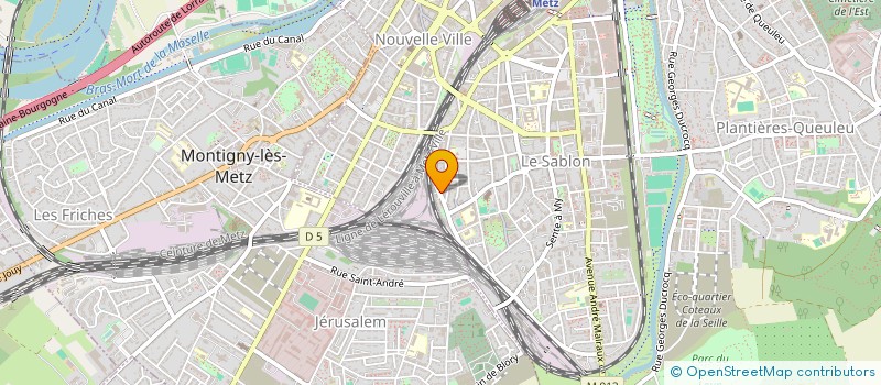 localisation de l'entreprise MONSIEUR SEBASTIEN MARTIN  METZ