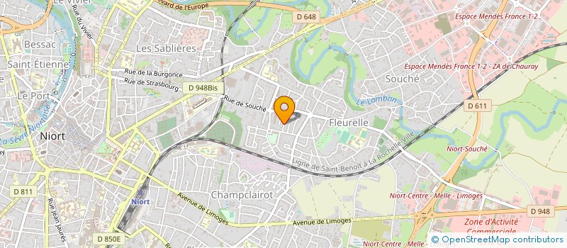 localisation de l'entreprise MONSIEUR SEBASTIEN MARTIN  NIORT