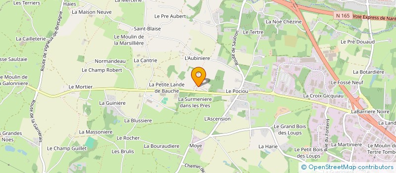 localisation de l'entreprise MONSIEUR SEBASTIEN MARTIN à COUERON