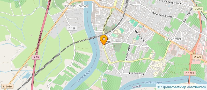 localisation de l'entreprise MONSIEUR SEBASTIEN MARTIN à LIBOURNE