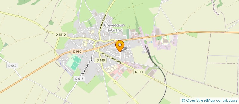 localisation de l'entreprise MONSIEUR SEBASTIEN MARTIN  CREVECUR-LE-GRAND