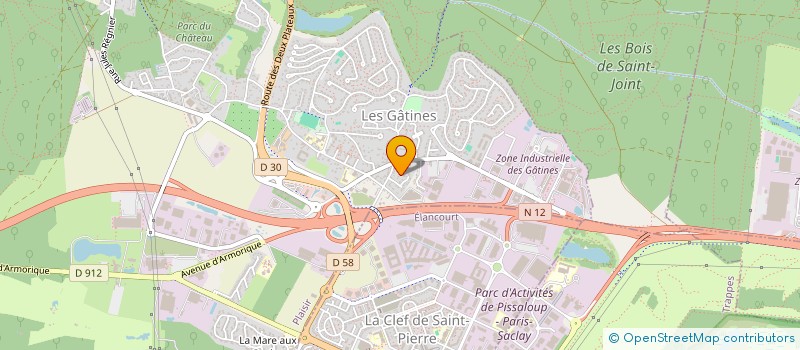 localisation de l'entreprise MONSIEUR SEBASTIEN MARTIN  PLAISIR