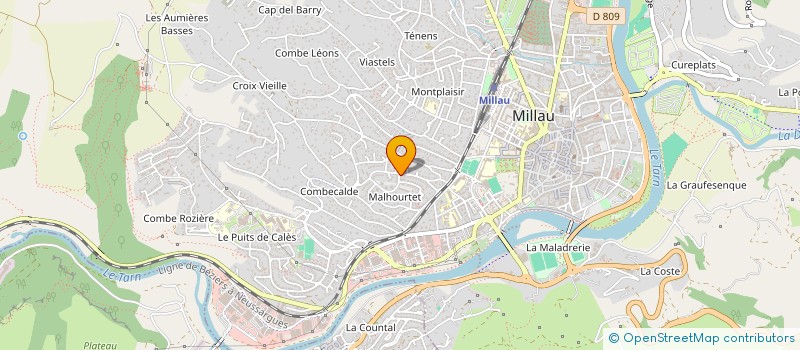 localisation de l'entreprise MONSIEUR SEBASTIEN MARTIN à MILLAU