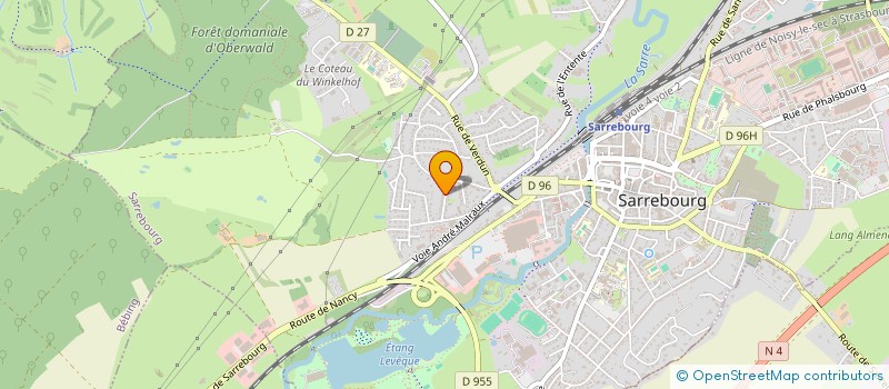 localisation de l'entreprise MONSIEUR SEBASTIEN MARTIN  SARREBOURG