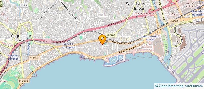 localisation de l'entreprise MONSIEUR SEBASTIEN MARTINEZ à SAINT-LAURENT-DU-VAR