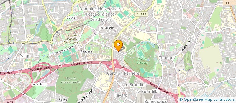 localisation de l'entreprise MONSIEUR SEBASTIEN MARTINEZ  TALENCE