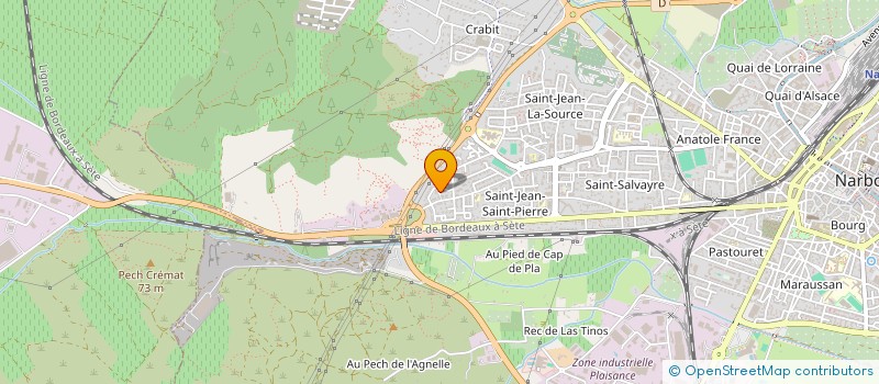 localisation de l'entreprise MONSIEUR SEBASTIEN MARTINEZ à NARBONNE