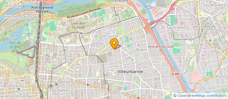 localisation de l'entreprise MONSIEUR SEBASTIEN MARTINEZ  VILLEURBANNE