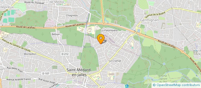 localisation de l'entreprise MONSIEUR SEBASTIEN MARTINS  SAINT-AUBIN-DE-MEDOC