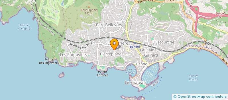 localisation de l'entreprise MONSIEUR SEBASTIEN MASSACRIER à BANDOL