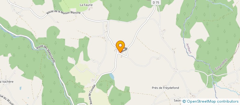 localisation de l'entreprise MONSIEUR SEBASTIEN MASSE  SAINT-GENES-LA-TOURETTE