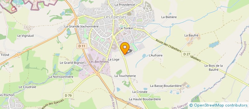 localisation de l'entreprise MONSIEUR SEBASTIEN MASSE  LES EPESSES