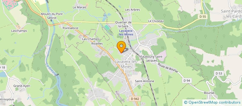localisation de l'entreprise MONSIEUR SEBASTIEN MATHIEU  SAINT-YRIEIX-LES-BOIS