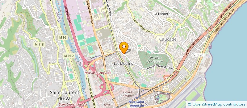 localisation de l'entreprise MONSIEUR SEBASTIEN MATHIEU à NICE