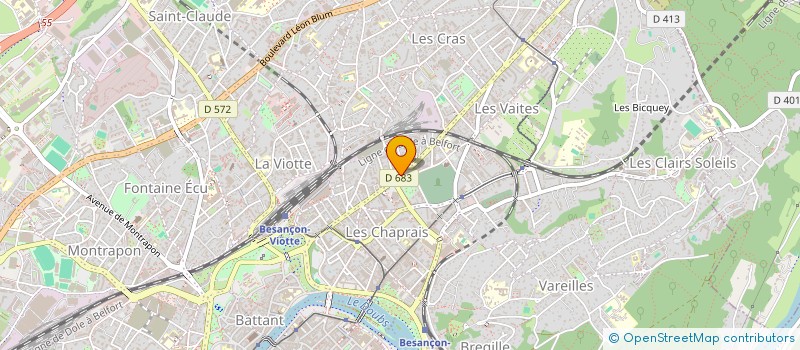 localisation de l'entreprise MONSIEUR SEBASTIEN MATHIEU à BESANCON