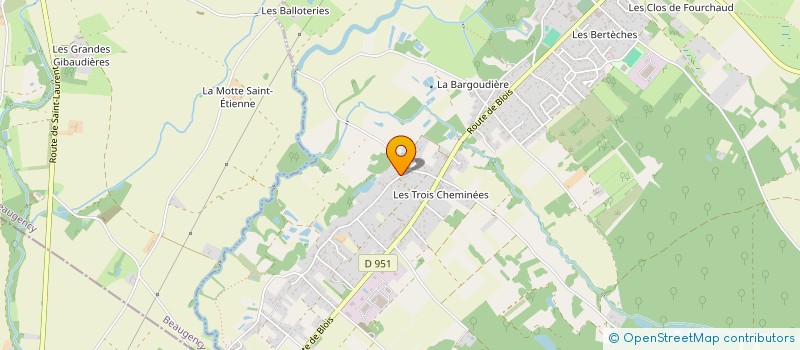 localisation de l'entreprise MONSIEUR SEBASTIEN MATHIEU LEROY  LAILLY-EN-VAL
