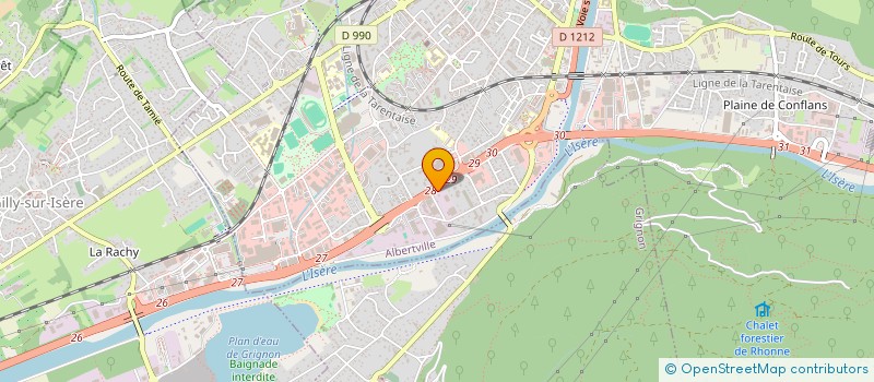 localisation de l'entreprise MONSIEUR SEBASTIEN MATT  ALBERTVILLE