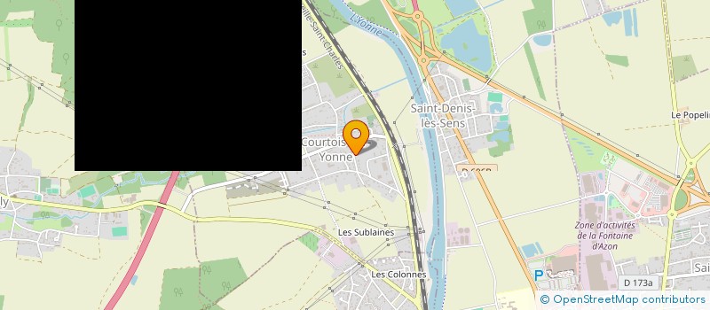 localisation de l'entreprise MONSIEUR SEBASTIEN MAUBERT  COURTOIS-SUR-YONNE