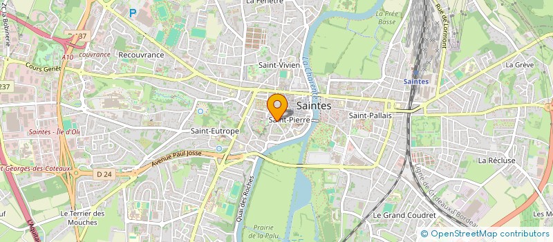 localisation de l'entreprise MONSIEUR SEBASTIEN MAUPAS  SAINTES