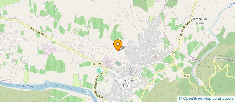 localisation de l'entreprise MONSIEUR SEBASTIEN MAZET  VALLON-PONT-D'ARC