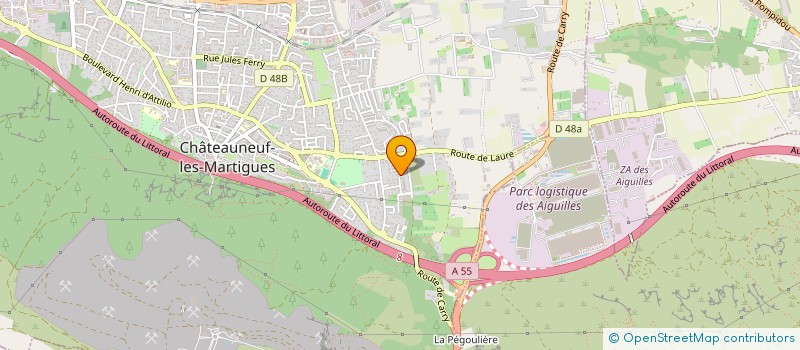 localisation de l'entreprise MONSIEUR SEBASTIEN MEDAGLIA  CHATEAUNEUF-LES-MARTIGUES