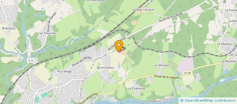 localisation de l'entreprise MONSIEUR SEBASTIEN MEISSNER  LE PALAIS SUR VIENNE