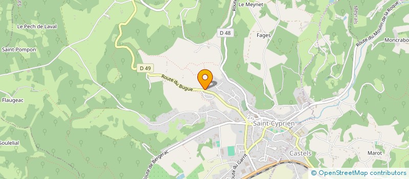 localisation de l'entreprise MONSIEUR SEBASTIEN MELCHIOR  SAINT-CYPRIEN