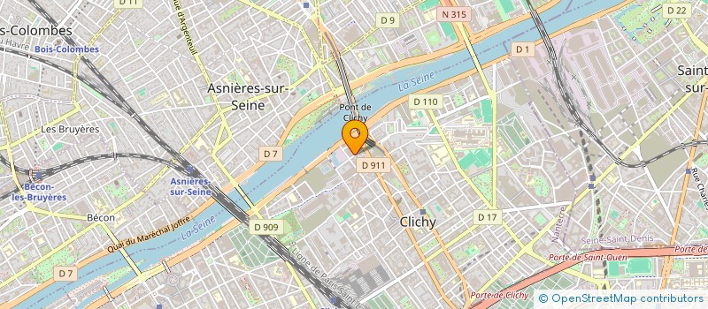 localisation de l'entreprise MONSIEUR SEBASTIEN MELICIO à CLICHY