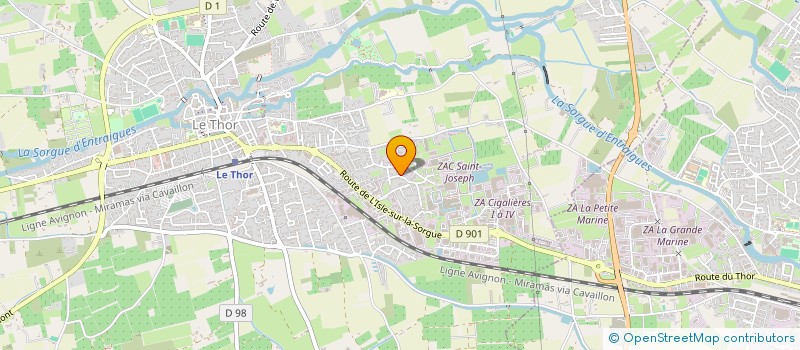 localisation de l'entreprise MONSIEUR SEBASTIEN MELLINGER  LE THOR