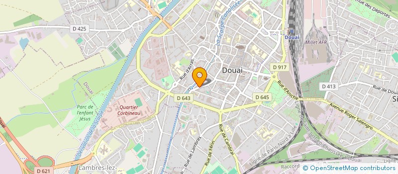 localisation de l'entreprise MONSIEUR SEBASTIEN MENANTEAU à DOUAI