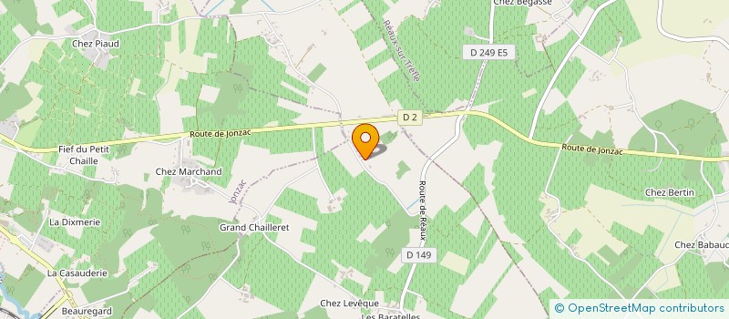 localisation de l'entreprise MONSIEUR SEBASTIEN MENENTAUD  CHAMPAGNAC