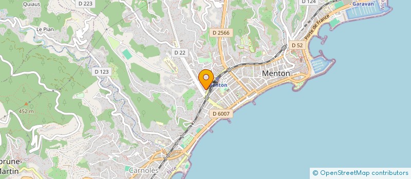 localisation de l'entreprise MONSIEUR SEBASTIEN MERCHEZ  MENTON