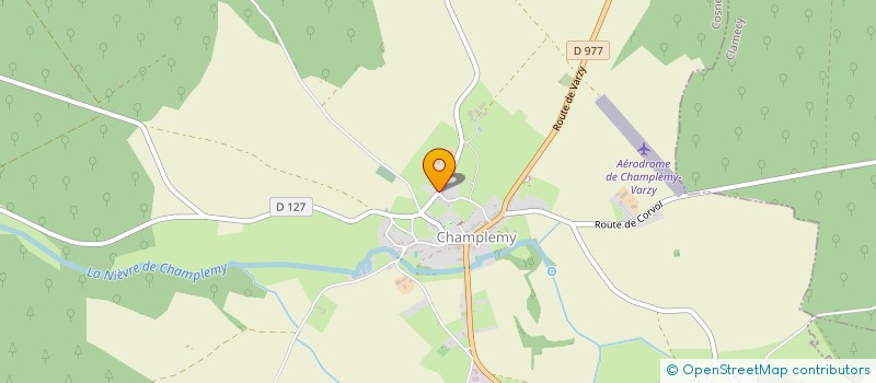localisation de l'entreprise MONSIEUR SEBASTIEN MERCIER  CHAMPLEMY
