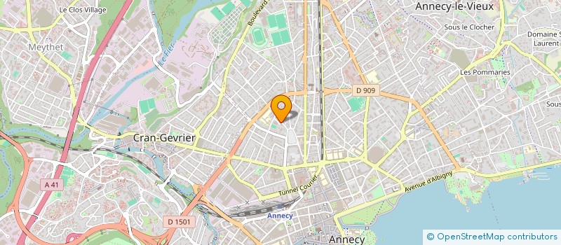 localisation de l'entreprise MONSIEUR SEBASTIEN MERCIER  ANNECY