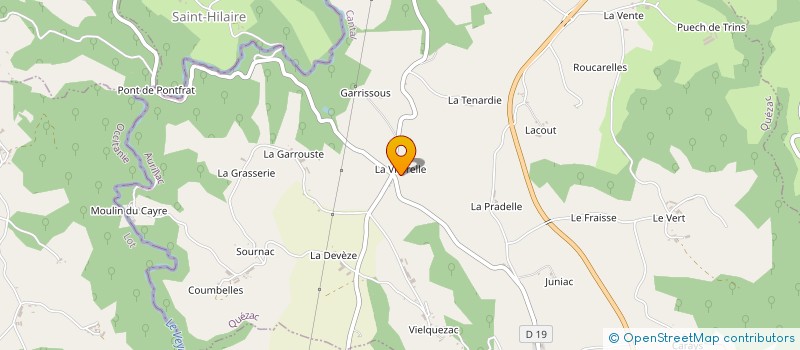 localisation de l'entreprise MONSIEUR SEBASTIEN MERLE à QUEZAC