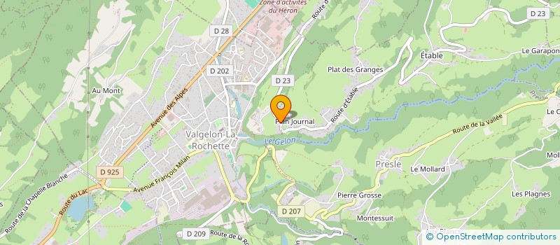 localisation de l'entreprise MONSIEUR SEBASTIEN MESTRALLET  VILLARD-SALLET