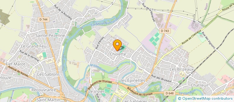 localisation de l'entreprise MONSIEUR SEBASTIEN METAYER  NIORT