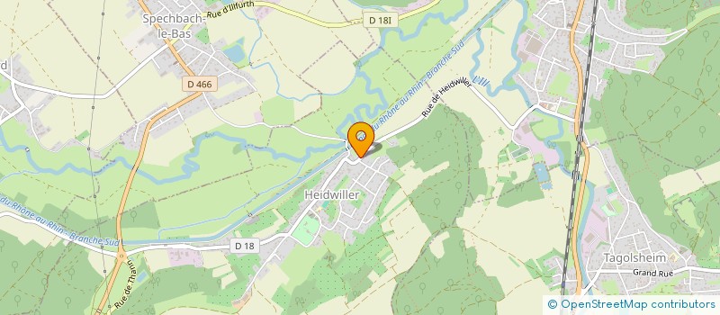 localisation de l'entreprise MONSIEUR SEBASTIEN MEYER  HEIDWILLER