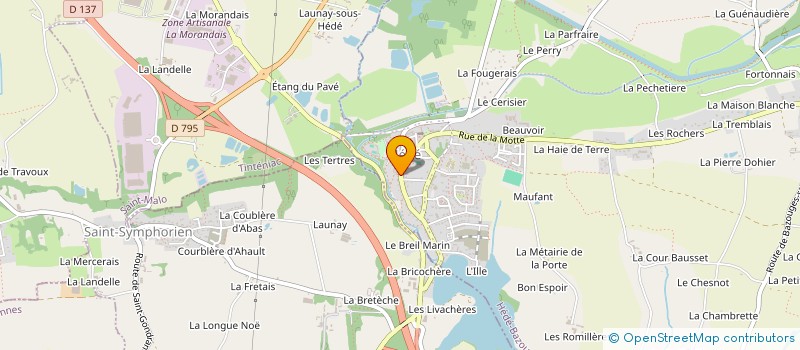 localisation de l'entreprise MONSIEUR SEBASTIEN MIALON à HEDE-BAZOUGES