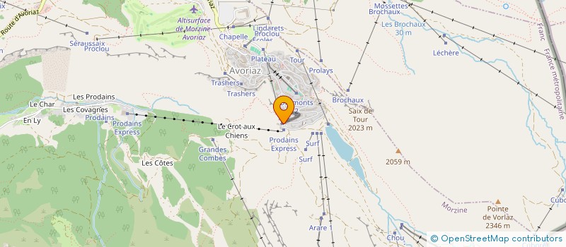 localisation de l'entreprise MONSIEUR SEBASTIEN MICHALON  MORZINE