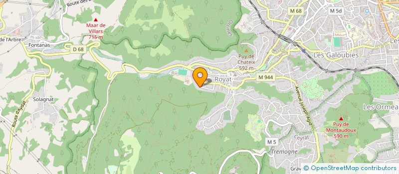 localisation de l'entreprise MONSIEUR SEBASTIEN MICHEL  ROYAT