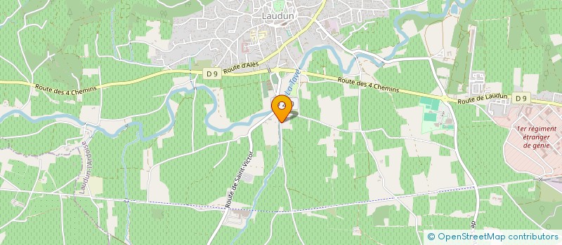 localisation de l'entreprise MONSIEUR SEBASTIEN MICHEL  LAUDUN-L'ARDOISE