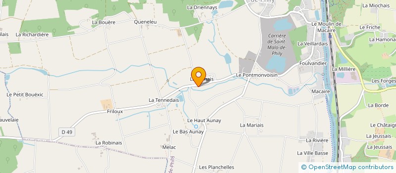 localisation de l'entreprise MONSIEUR SEBASTIEN MICHEL  SAINT-MALO-DE-PHILY