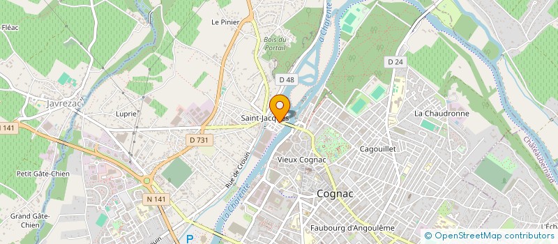 localisation de l'entreprise MONSIEUR SEBASTIEN MICHELOT à COGNAC