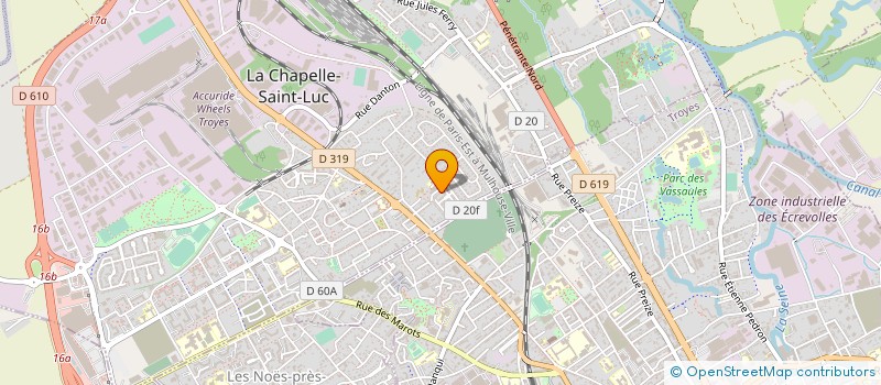 localisation de l'entreprise MONSIEUR SEBASTIEN MICHON  LA CHAPELLE-SAINT-LUC