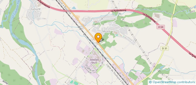 localisation de l'entreprise MONSIEUR SEBASTIEN MIEGEBIELLE  MONT