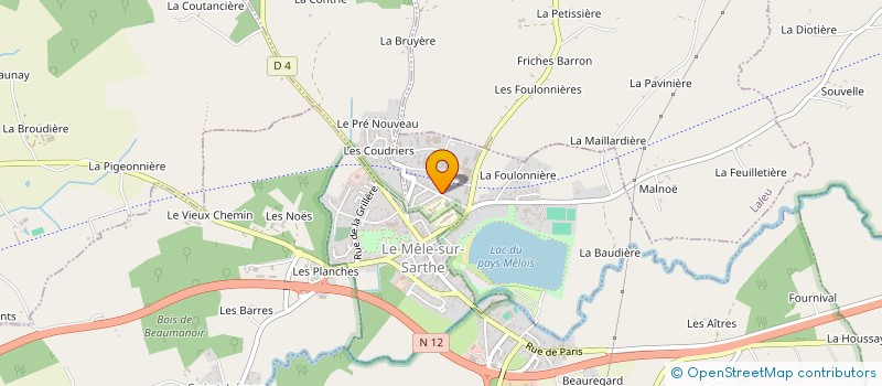 localisation de l'entreprise MONSIEUR SEBASTIEN MILET à COULONGES-SUR-SARTHE