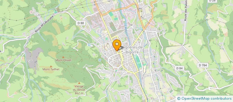 localisation de l'entreprise MONSIEUR SEBASTIEN MILHAU à BAGNERES-DE-BIGORRE