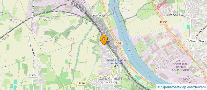 localisation de l'entreprise MONSIEUR SEBASTIEN MILLET  SAINT-GERMAIN-AU-MONT-D'OR