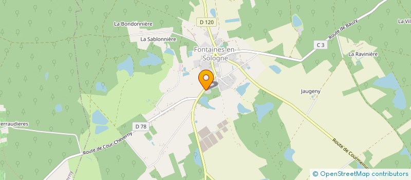 localisation de l'entreprise MONSIEUR SEBASTIEN MINIER  FONTAINES-EN-SOLOGNE